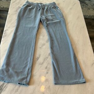 Girls wide leg Abercrombie kids Blue Sweatpants with pockets Sz 9/10
